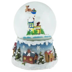 Northlight Santa Claus On Sleigh Snowy Village Musical Christmas Water Globe - 5.5" -Christmas Decor Sale northlight pm84765 3 40796.1673556962