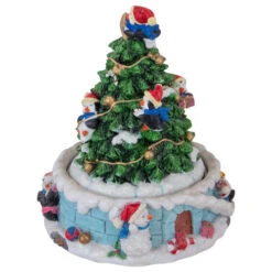 Northlight Penguins And Christmas Tree Rotating Music Box - 6.5" -Christmas Decor Sale northlight pm85844 1 04879.1644453094