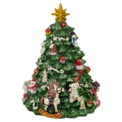 Northlight Rotating Christmas Tree Music Box With Santa - 5.5" -Christmas Decor Sale northlight pm85847 2 50792.1665611036