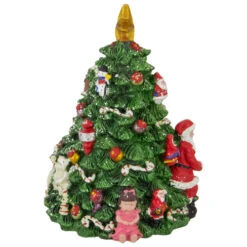 Northlight Rotating Christmas Tree Music Box With Santa - 5.5" -Christmas Decor Sale northlight pm85847 3 57916.1665174047