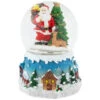 Northlight Santa Claus With Christmas Tree And Reindeer Musical Snow Globe - 5.5" -Christmas Decor Sale northlight pm85868 1n 68330.1672997019