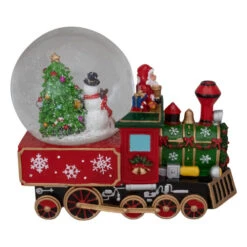 8.5" Green And Red Christmas Train Snow Globe -Christmas Decor Sale northlight pm90234 2 83062.1665610426
