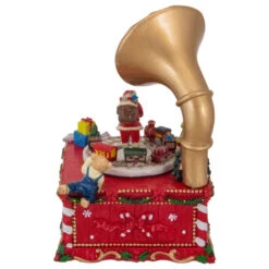 Northlight Santa Claus On Phonograph Musical Christmas Decoration - 7" -Christmas Decor Sale northlight pm92015 2 68776.1665611635