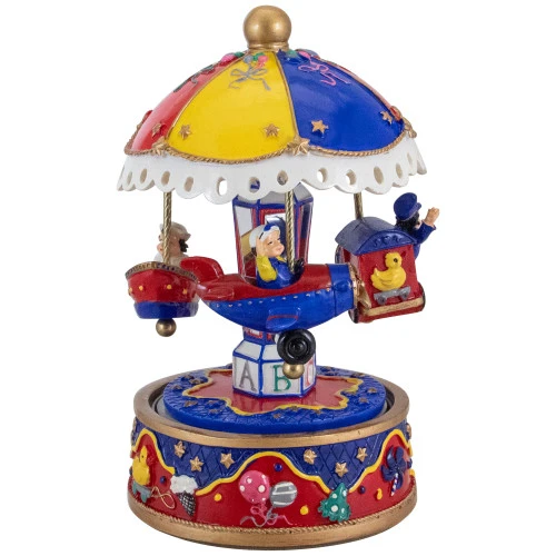 Children's Boat, Plane And Train Animated Musical Carousel - 7.5" 3 Children's Boat, Plane And Train Animated Musical Carousel - 7.5"