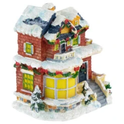 Northlight Two Story Snowy House With Garland And Wreaths Christmas Village Decoration - 4" -Christmas Decor Sale northlight pm94063 2 69462.1687529319