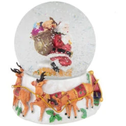 Northlight 6.5" Santa Delivering Gifts Musical Christmas Snow Globe -Christmas Decor Sale northlight pm94069 2 45198.1673557301