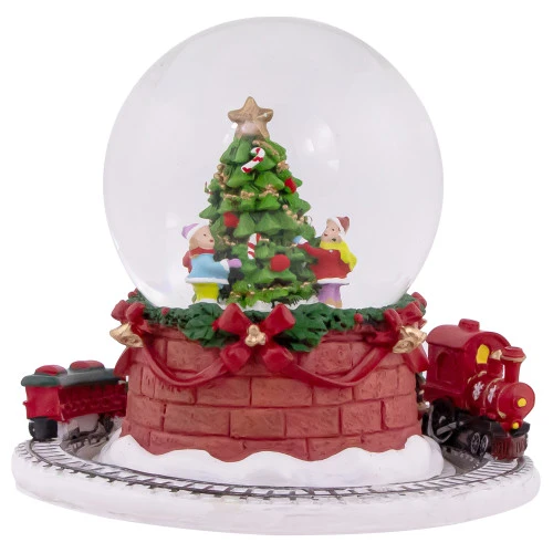 Northlight Christmas Tree With Revolving Train Musical Snow Globe - 6.5" 3 Northlight Christmas Tree With Revolving Train Musical Snow Globe - 6.5"
