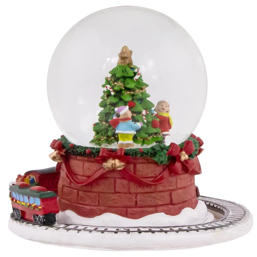 Northlight Christmas Tree With Revolving Train Musical Snow Globe - 6.5" 5 Northlight Christmas Tree With Revolving Train Musical Snow Globe - 6.5" - Image 3