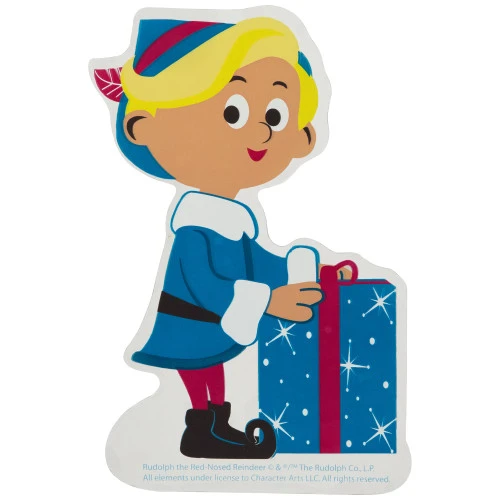 Northlight 7" Hermey With Christmas Present Double Sided Gel Window Cling Decoration 3 Northlight 7" Hermey With Christmas Present Double Sided Gel Window Cling Decoration