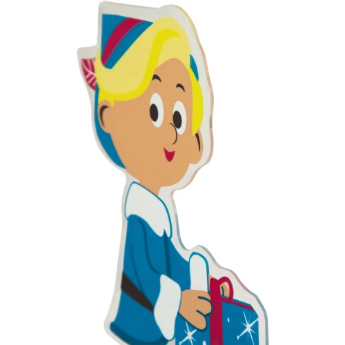 Northlight 7" Hermey With Christmas Present Double Sided Gel Window Cling Decoration 5 Northlight 7" Hermey With Christmas Present Double Sided Gel Window Cling Decoration - Image 3