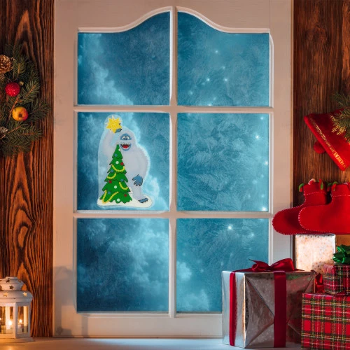 Northlight 8" Bumble Tops The Tree Double Sided Gel Christmas Window Cling Decoration 4 Northlight 8" Bumble Tops The Tree Double Sided Gel Christmas Window Cling Decoration - Image 2