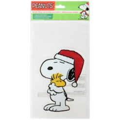 Northlight Peanuts Snoopy Hugs Woodstock Double Sided Christmas Window Cling Decoration - 7" -Christmas Decor Sale northlight pw2049324 001 09768.1687529317