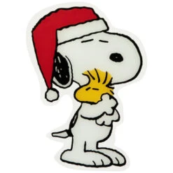 Northlight Peanuts Snoopy Hugs Woodstock Double Sided Christmas Window Cling Decoration - 7" -Christmas Decor Sale northlight pw2049324 005 back 58769.1687529319