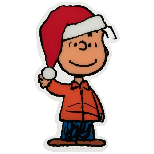 Northlight Peanuts Linus In Santa Hat Christmas Window Cling Decoration 7 Northlight Peanuts Linus In Santa Hat Christmas Window Cling Decoration - Image 5