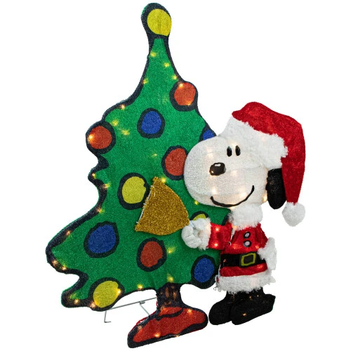 Northlight LED Lighted Peanuts Snoopy And Christmas Tree Outdoor Decoration - 32" 5 Northlight LED Lighted Peanuts Snoopy And Christmas Tree Outdoor Decoration - 32" - Image 3