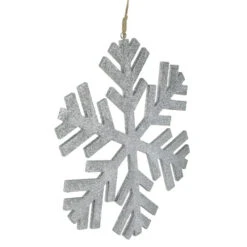 Northlight 11.75" Silver Glitter Drenched Snowflake Christmas Ornament -Christmas Decor Sale northlight q526353 2 56475.1688566827