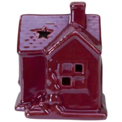 Northlight Ceramic House With Star Cutouts Christmas Decoration - 4" -Christmas Decor Sale northlight q587333 3 76399.1604628875