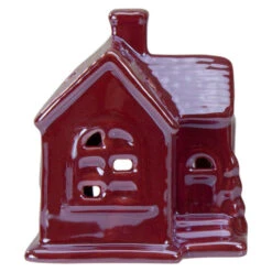 Northlight Ceramic House With Star Cutouts Christmas Decoration - 4" -Christmas Decor Sale northlight q587333 4 03043.1601688802