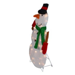 Northlight Snowman With Snowball Christmas Outdoor Decoration - 24" - White Lights -Christmas Decor Sale northlight qh91176 3 45512.1603504874
