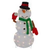 Northlight Snowman With Snowball Christmas Outdoor Decoration - 24" - White Lights -Christmas Decor Sale northlight qh91176 02764.1603504873