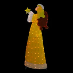 Northlight 72" Lighted 2D Yellow Chenille Angel Outdoor Christmas Decoration 10 Northlight 72" Lighted 2D Yellow Chenille Angel Outdoor Christmas Decoration -Christmas Decor Sale northlight qh92872 onblack 75013.1646269164