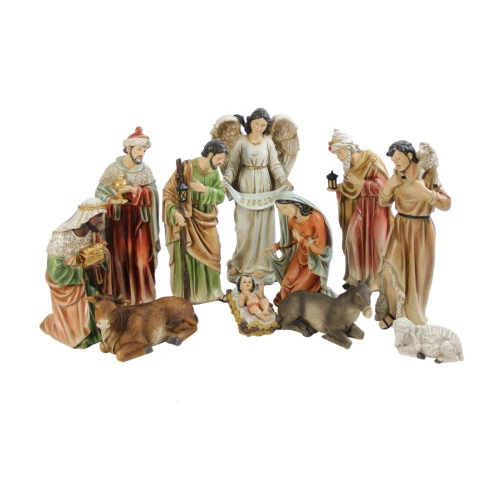 Vibrantly Colored Traditional Christmas Nativity Figurine Set - 15.5" 5 Vibrantly Colored Traditional Christmas Nativity Figurine Set - 15.5" - Image 3