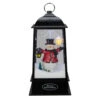 Lighted Snowman Christmas Lantern With Falling Snow - 13" - Black -Christmas Decor Sale northlight r27472 95937.1588406355