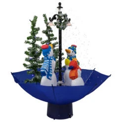 Northlight 30" Lighted Musical Snowing Snowman Family In Umbrella Base Christmas Decoration -Christmas Decor Sale northlight r93907 3 00352.1674553298