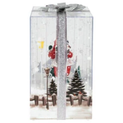 Northlight Lighted And Musical Santa Snowing Gift Box With Ribbon Christmas Decoration - 12" -Christmas Decor Sale northlight r93909 4 10350.1667428222