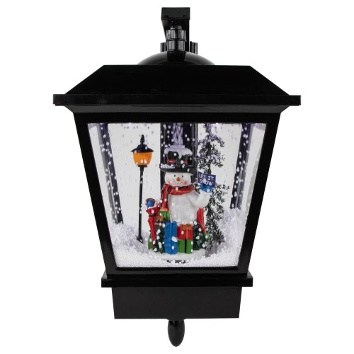 Northlight 17.75" Lighted And Musical Wall Mounted Snowing Christmas Street Lamp 4 Northlight 17.75" Lighted And Musical Wall Mounted Snowing Christmas Street Lamp - Image 2