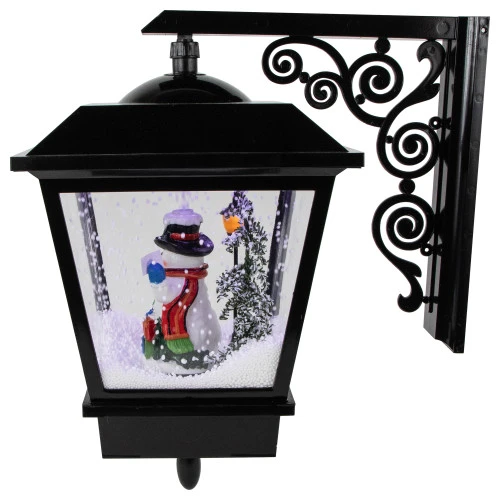 Northlight 17.75" Lighted And Musical Wall Mounted Snowing Christmas Street Lamp 6 Northlight 17.75" Lighted And Musical Wall Mounted Snowing Christmas Street Lamp - Image 4