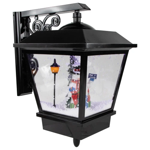 Northlight 17.75" Lighted And Musical Wall Mounted Snowing Christmas Street Lamp 8 Northlight 17.75" Lighted And Musical Wall Mounted Snowing Christmas Street Lamp - Image 6