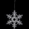 Snowflake Acrylic Christmas Ornaments - 7" - Clear - Set Of 6 -Christmas Decor Sale northlight rp97069 on20black 01 43701.1726712129