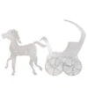 Northlight 57" Pre-Lit White 3D Horse And Carriage Christmas Yard Decor -Christmas Decor Sale northlight rp bmd104164 93256.1588415600.386.513
