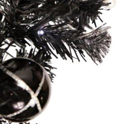 Northlight Pre-Lit Battery Operated Black Pine Artificial Christmas Garland - 6' X 10" - Cool White LED Lights -Christmas Decor Sale northlight s92628 2 updated 47966.1661887285