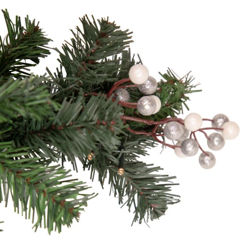 Northlight Pre-Lit Battery Operated Decorated Green Pine Christmas Garland - 6' X 10" - Warm White LED Lights 5 Northlight Pre-Lit Battery Operated Decorated Green Pine Christmas Garland - 6' X 10" - Warm White LED Lights - Image 3
