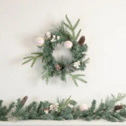 Northlight Pre-Lit LED Mixed Pine And Berries B/O Christmas Garland - 6' X 12" - Warm White Lights -Christmas Decor Sale northlight s92642 s92641 style 34633.1661887296