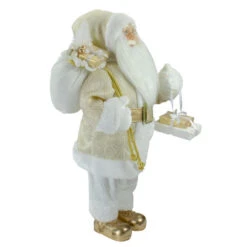 Northlight 18" Gold And White Standing Santa Christmas Figure With Presents -Christmas Decor Sale northlight sa88374 1 48742.1665519672