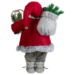 Northlight 18" Standing Santa Christmas Figure With Snow Shoes And Presents -Christmas Decor Sale northlight sa88382 2 64030.1605666733