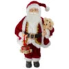 Northlight 18" Standing Santa Christmas Figure With A Plush Brown Bear -Christmas Decor Sale northlight sa88392 39912.1610509735