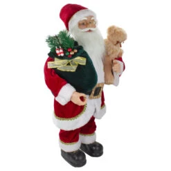 Northlight 2' Standing Santa Christmas Figure With A Plush Bear 9 Northlight 2' Standing Santa Christmas Figure With A Plush Bear -Christmas Decor Sale northlight sa91099 1 60195.1665611635