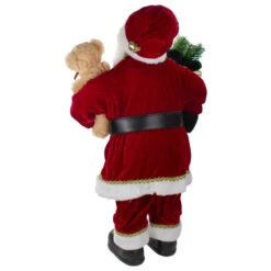Northlight 2' Standing Santa Christmas Figure With A Plush Bear 11 Northlight 2' Standing Santa Christmas Figure With A Plush Bear -Christmas Decor Sale northlight sa91099 2 94311.1665611635