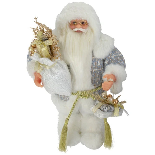 Northlight Winter Frost Santa Claus Standing Christmas Figure - 12" 3 Northlight Winter Frost Santa Claus Standing Christmas Figure - 12"