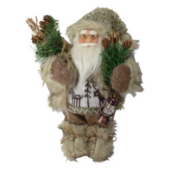Northlight Mountain Santa Standing Christmas Figure - 12"