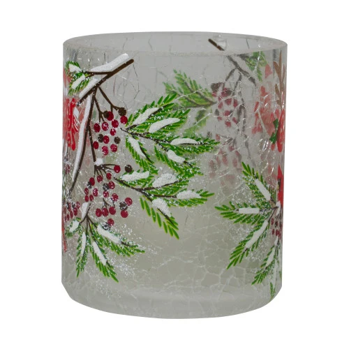 Northlight 2.75-Inch Cardinal And Pine Hand Painted Flameless Christmas Candle Holder 7 Northlight 2.75-Inch Cardinal And Pine Hand Painted Flameless Christmas Candle Holder - Image 5