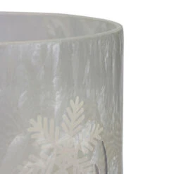 Northlight 10" Deer, Pine And Snowflakes Hand Painted Flameless Glass Christmas Candle Holder -Christmas Decor Sale northlight se91533 3 20085.1605147741