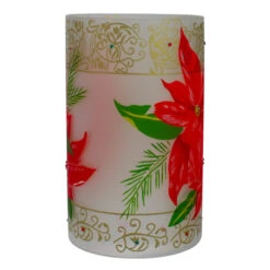 Northlight 10" Hand-Painted Red Poinsettias And Gold Flameless Glass Christmas Candle Holder 12 Northlight 10" Hand-Painted Red Poinsettias And Gold Flameless Glass Christmas Candle Holder -Christmas Decor Sale northlight se91538 1 01388.1605147744