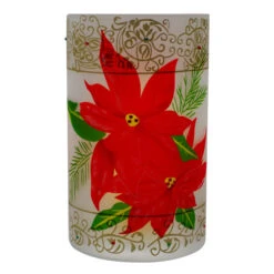 Northlight 10" Hand-Painted Red Poinsettias And Gold Flameless Glass Christmas Candle Holder 13 Northlight 10" Hand-Painted Red Poinsettias And Gold Flameless Glass Christmas Candle Holder -Christmas Decor Sale northlight se91538 4 66336.1605147744