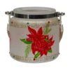 Northlight 4" Hand-Painted Red Poinsettias And Gold Flameless Glass Christmas Candle Holder -Christmas Decor Sale northlight se91539 15674.1604888188