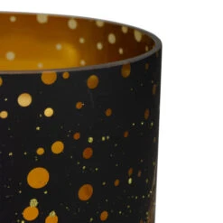 Northlight 6" Black And Gold Deer And Pine Trees Flameless Glass Candle Holder -Christmas Decor Sale northlight se91544 3 79179.1604023640